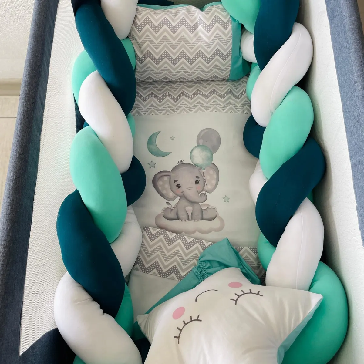 GENERICO - Ajuar de Cuna Completo Cuna Colecho 55x90