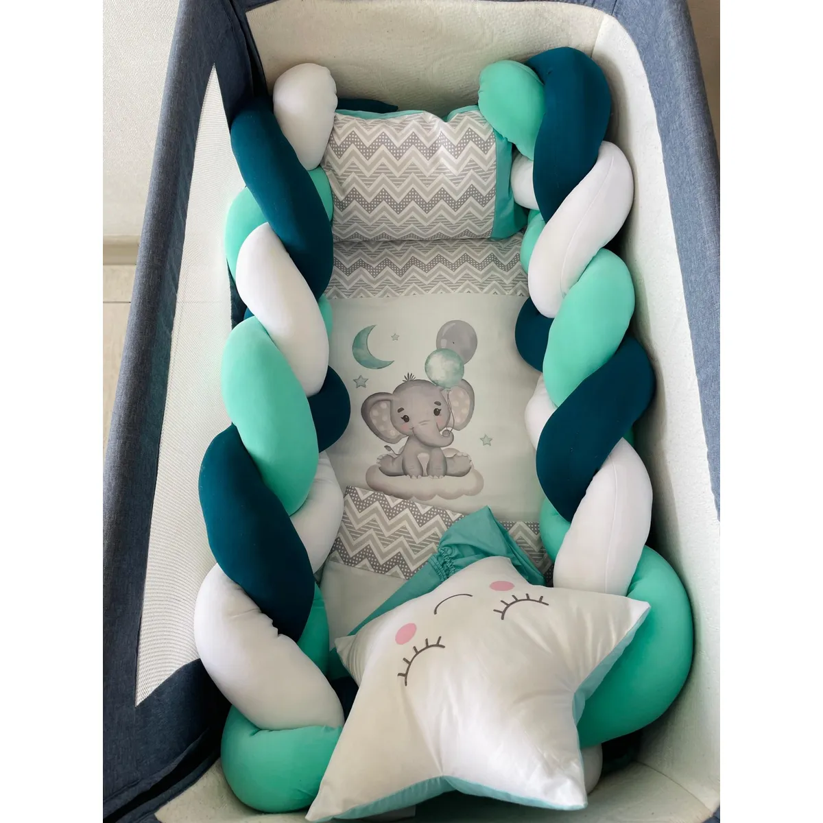 GENERICO - Ajuar de Cuna Completo Cuna Colecho 55x90