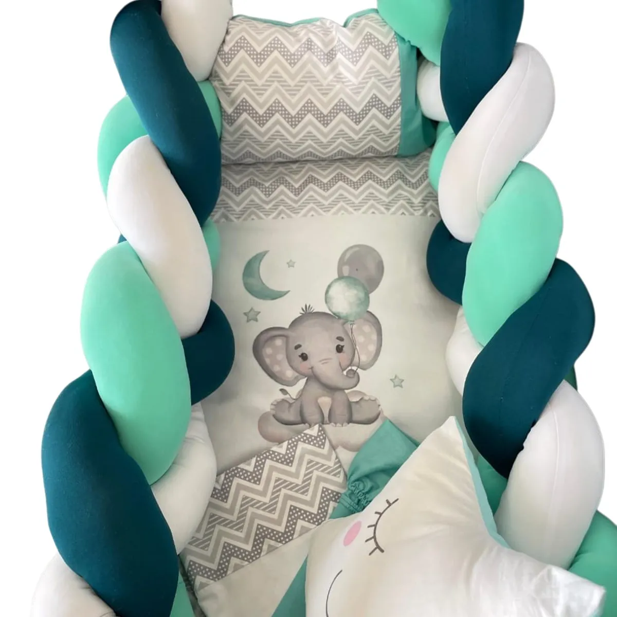 GENERICO - Ajuar de Cuna Completo Cuna Colecho 55x90