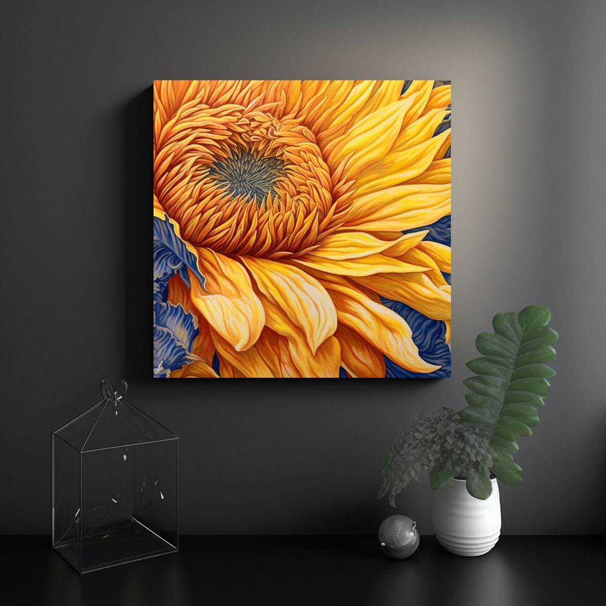 GENERICO - Pinturas Decorativas De Tela Tema Calidez Extrema 100x100 Cm