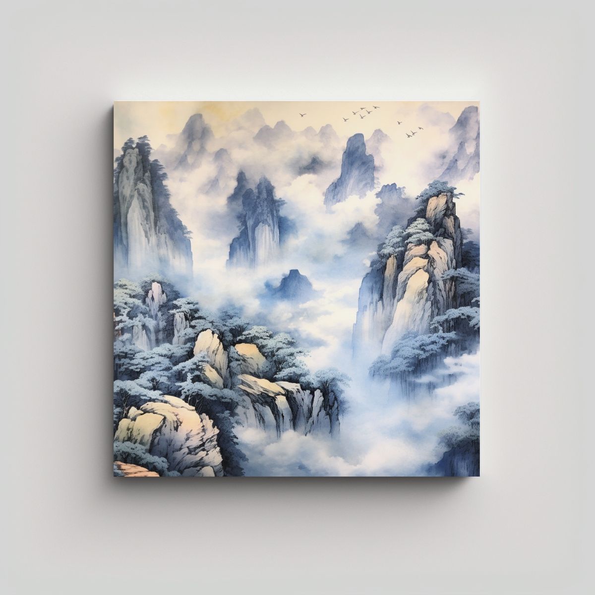 GENERICO - Pintura De Sala Inspiración Mar De Nubes En 100x100 Cm