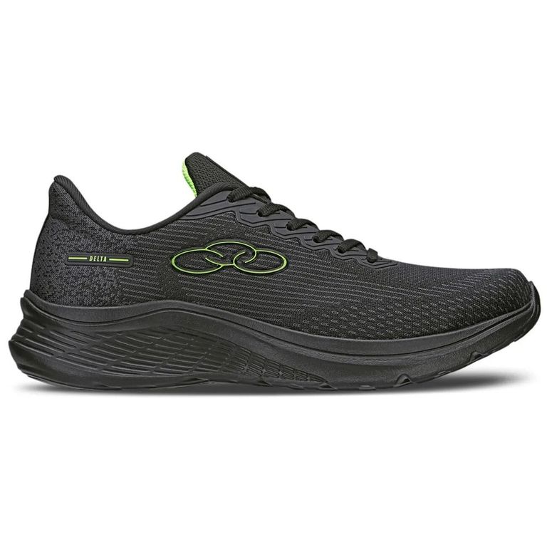Zapatilla Mujer Delta Negra/Verde