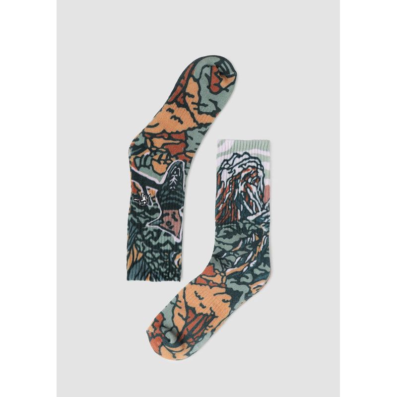 KAYA UNITE - Calcetines Print Carpintero Verde