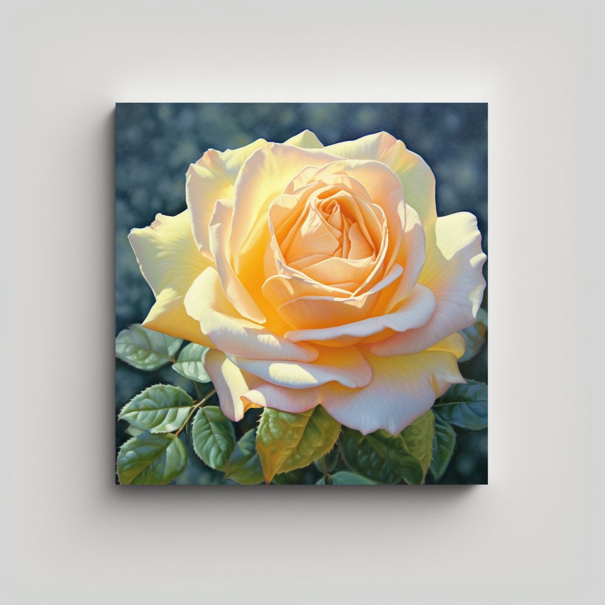 GENERICO - Cuadro Decorativo Armonía Canva Rosa Pastel 100x100 Cm