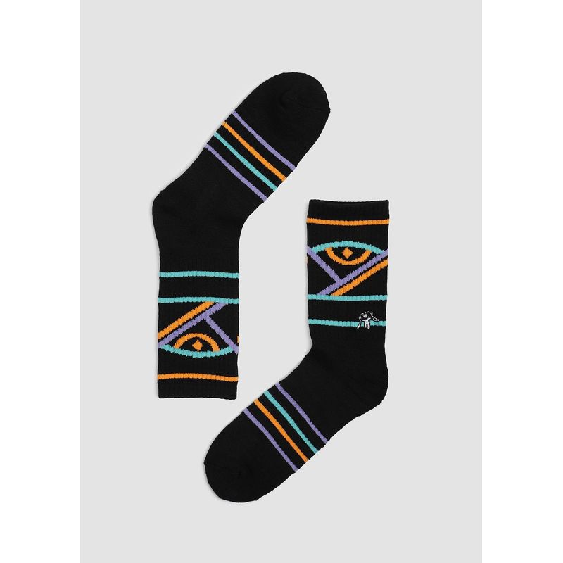 KAYA UNITE - Calcetines Bamboo Eyes Negro