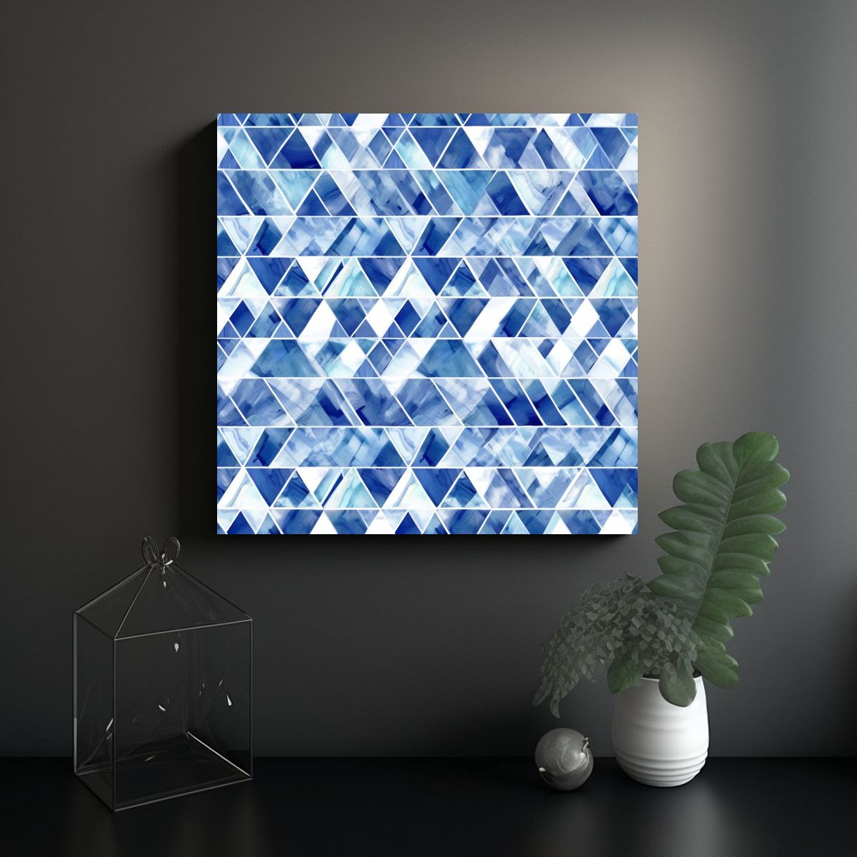 GENERICO - Pintura Abstracta Moderna De Escena Serena En El 100x100 Cm