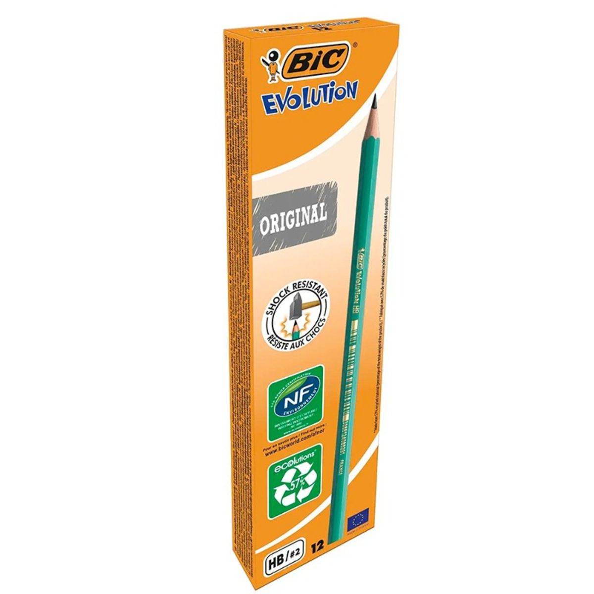 GENERICO - PACK X 4 CAJAS DE 12 LÁPICES GRAFITOS HB2 SIN GOMA DS  BIC