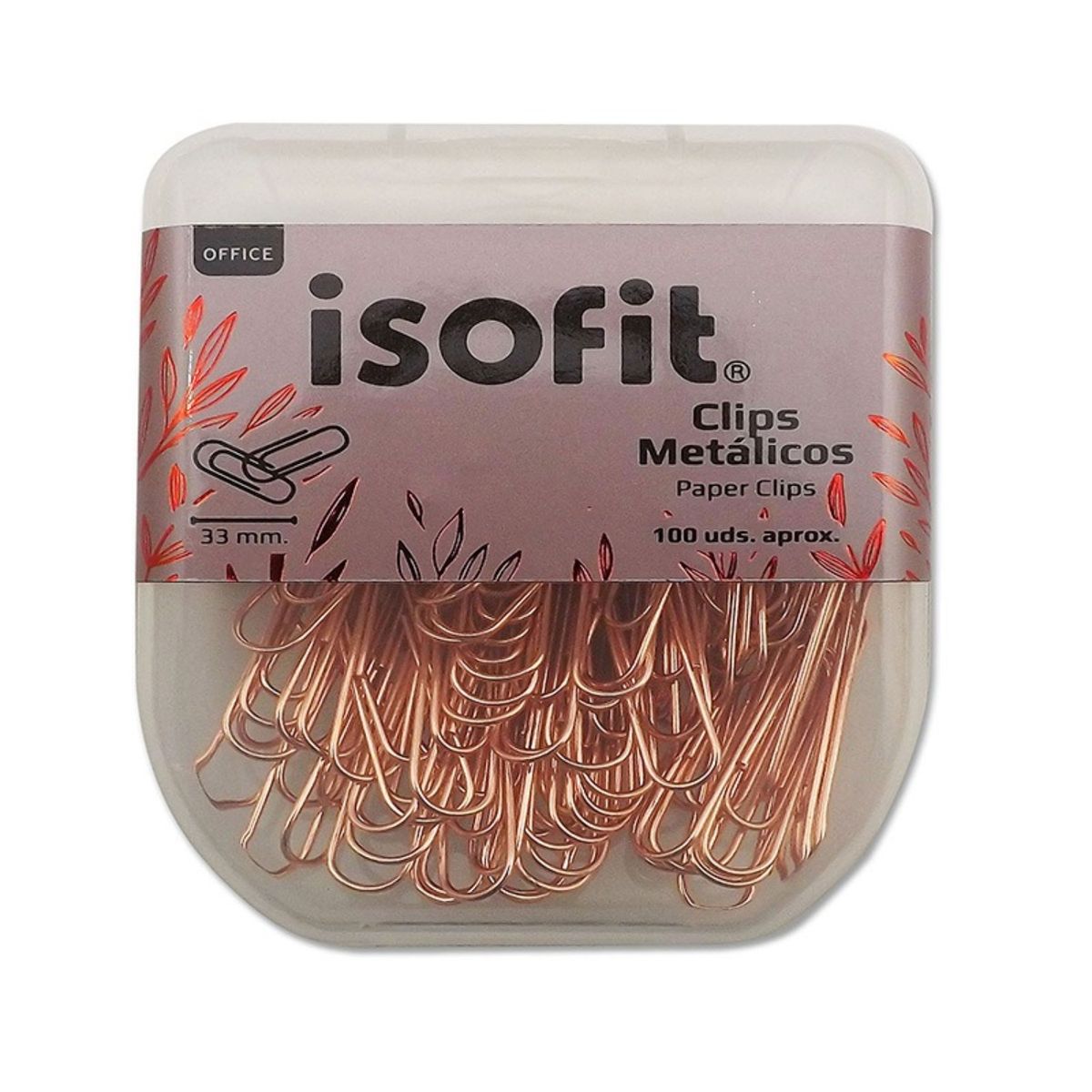ISOFIT - CLIP DSG METAL 33 MM 100 UND  ISOFIT