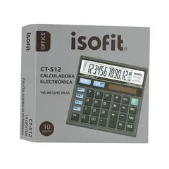 ISOFIT - CALCULADORA 10 DÍGITOS