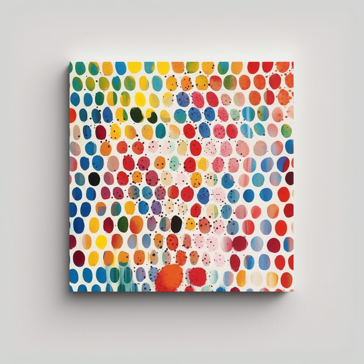 GENERICO - Pintura Abstracta Superposición De Colores 100x100 Cm