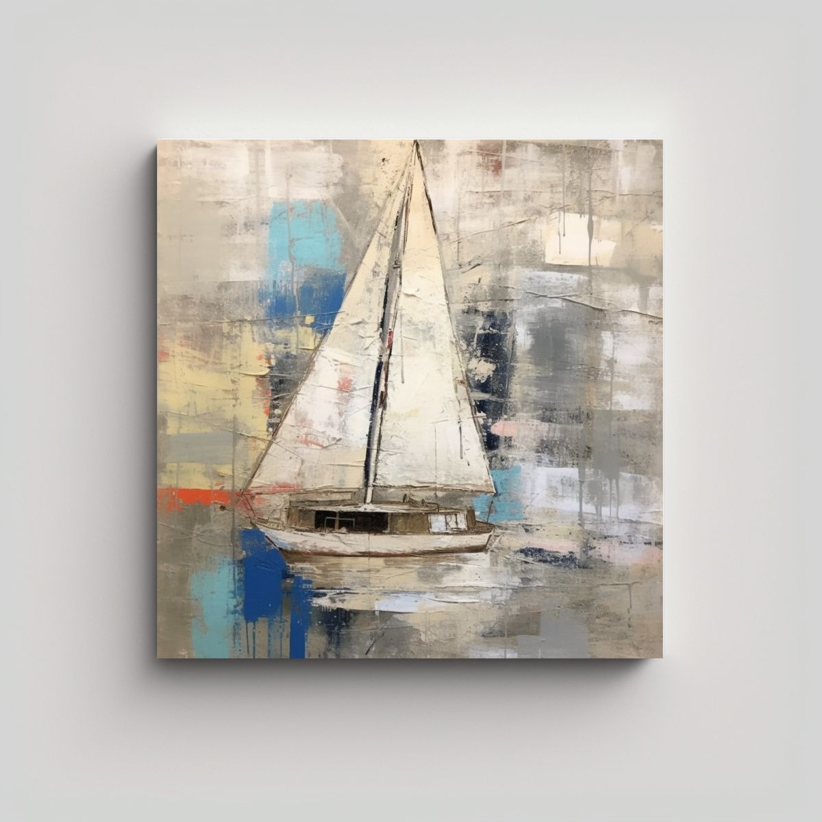 GENERICO - Cuadro Decorativo Inspirado En Basquiat Con 100x100 Cm