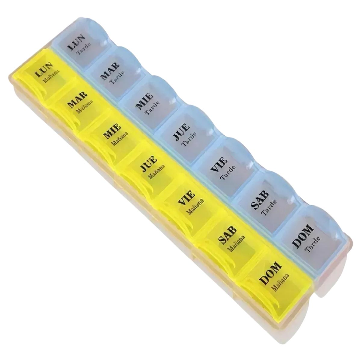 GENERICO - Organizador De Pastillas Pastillero Semanal 2 Tomas Diarias