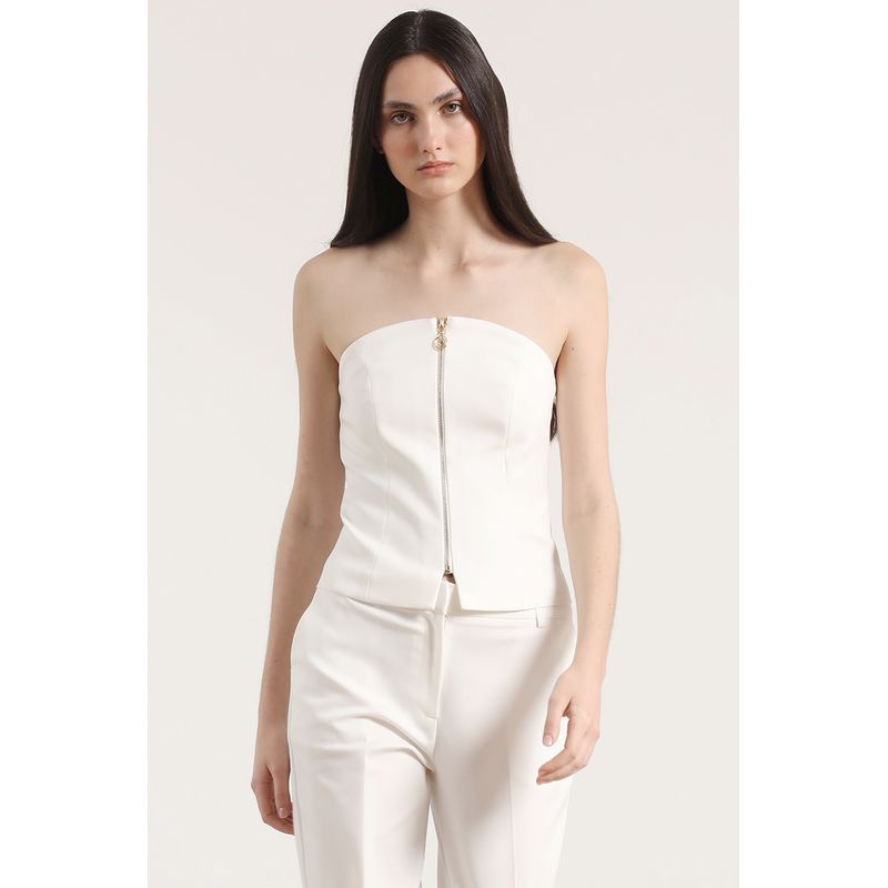LIOLA - Top strapless Liola mujer crudo