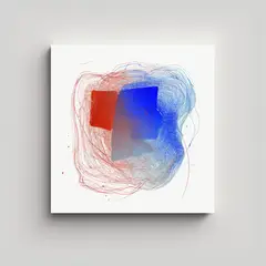 GENERICO - Cuadro Zorro Escena Natural En Lienzo 100x100 Cm