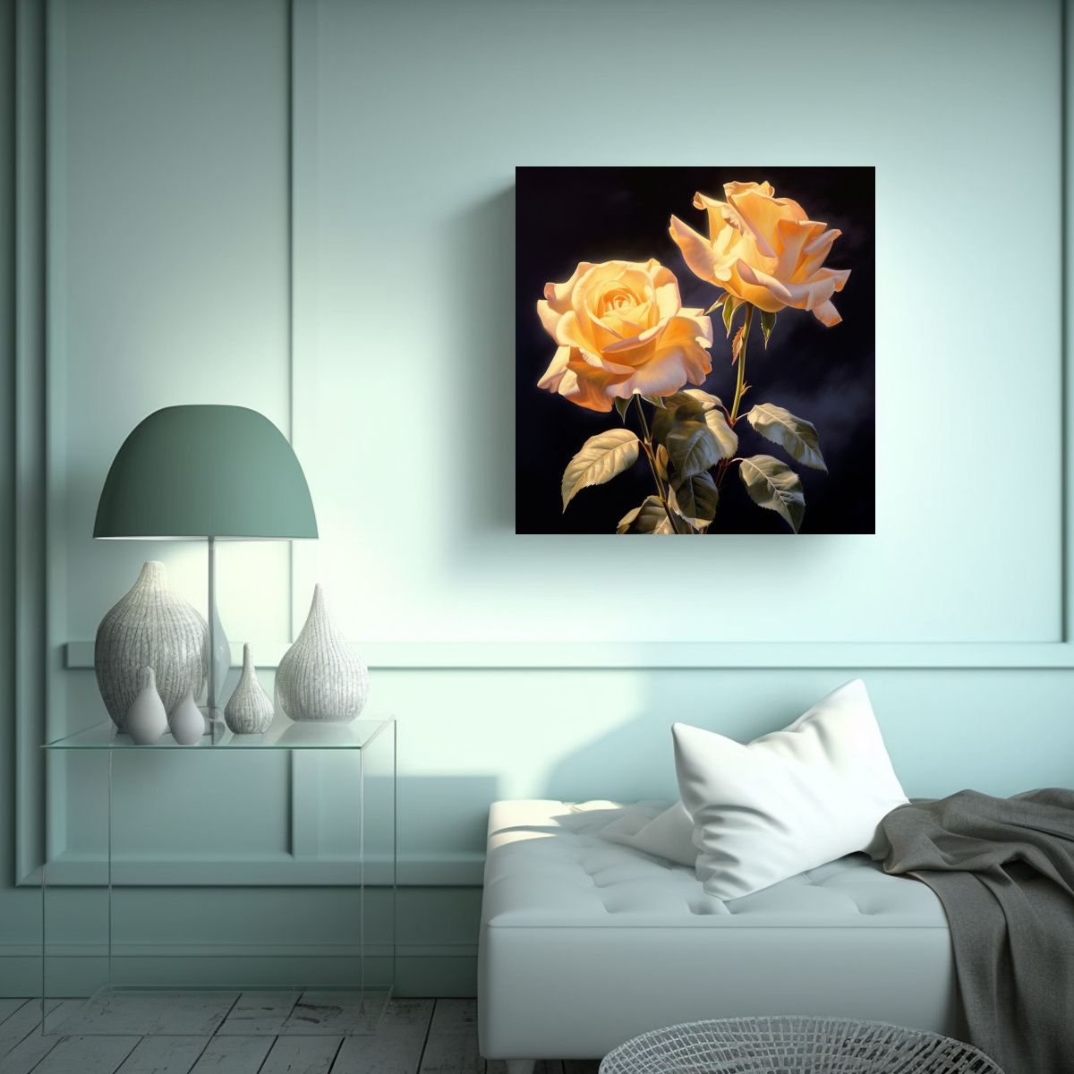 GENERICO - Cuadro Decorativo Con Iluminación Dinámica De 100x100 Cm