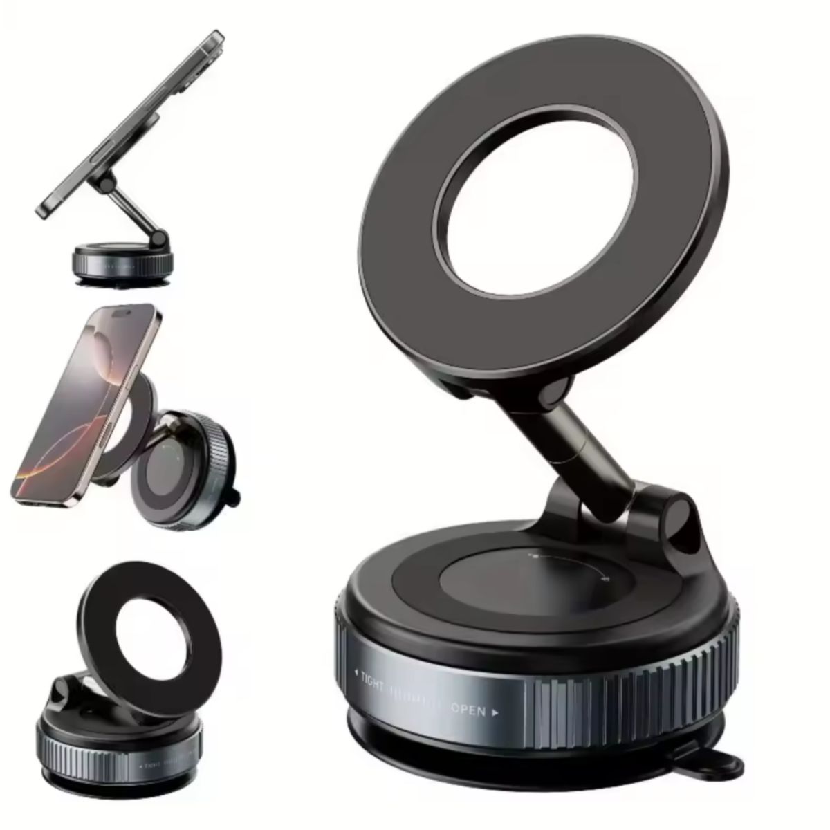 GENERICO - Soporte Magnético Celular 360° Plegable Magsafe Ajustable