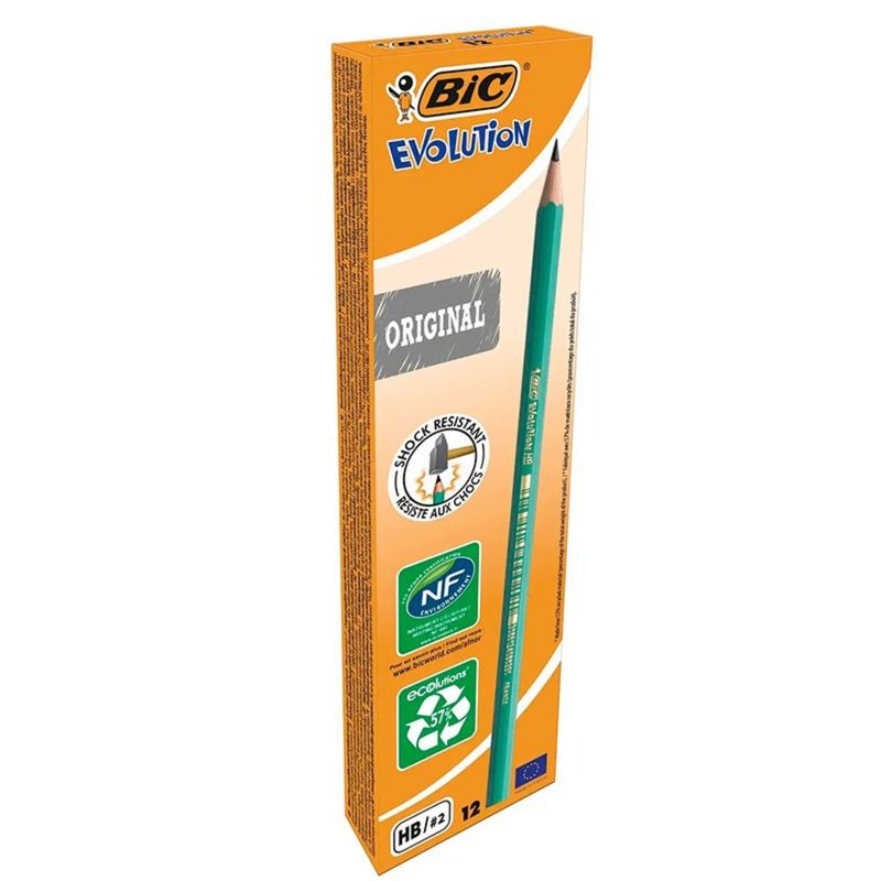 GENERICO - PACK X 4 CAJAS DE 12 LÁPICES GRAFITOS HB2 SIN GOMA DS  BIC