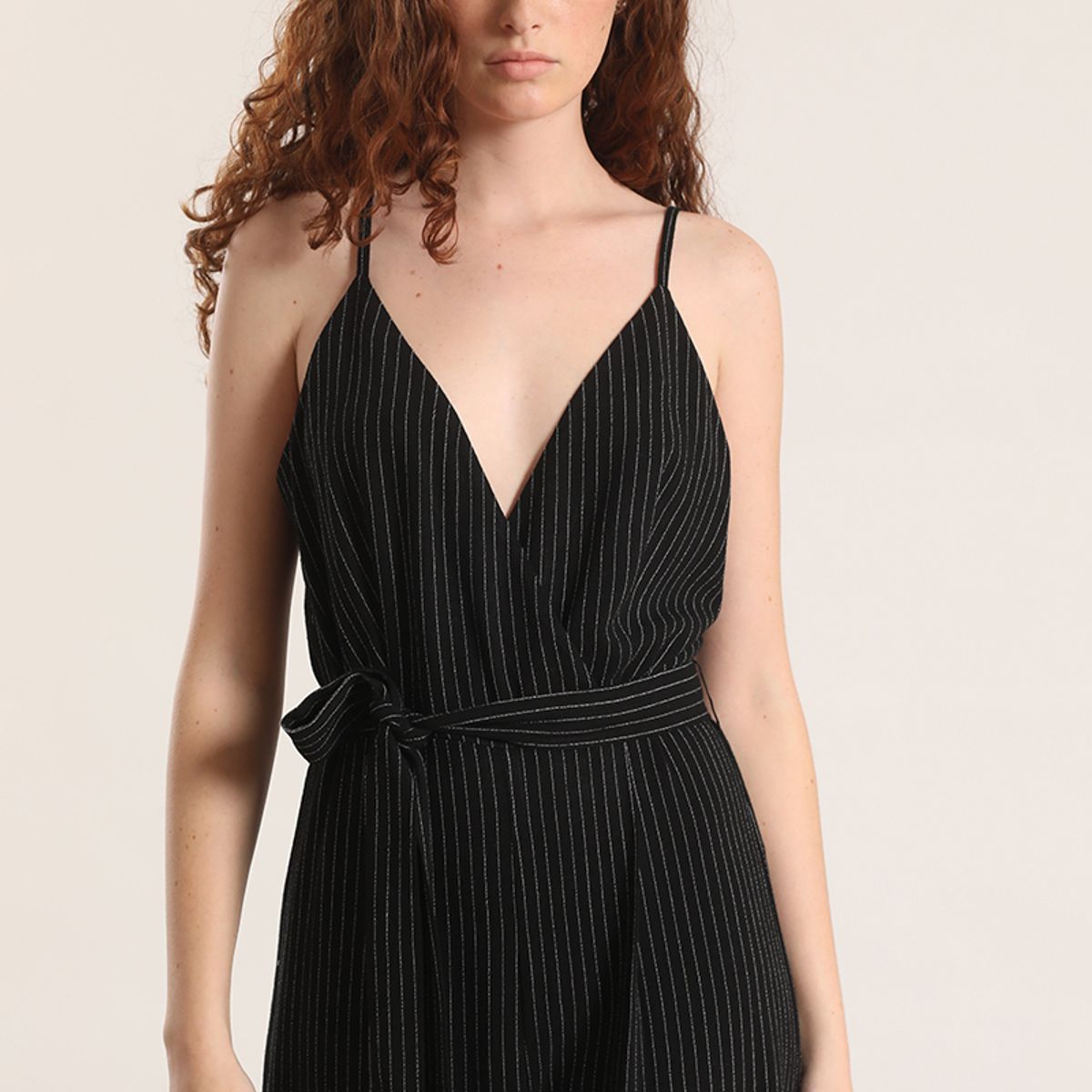 LIOLA - Enterito ancho lino Liola mujer negro