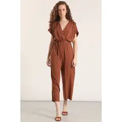 LIOLA - Enterito cruzado mujer chocolate