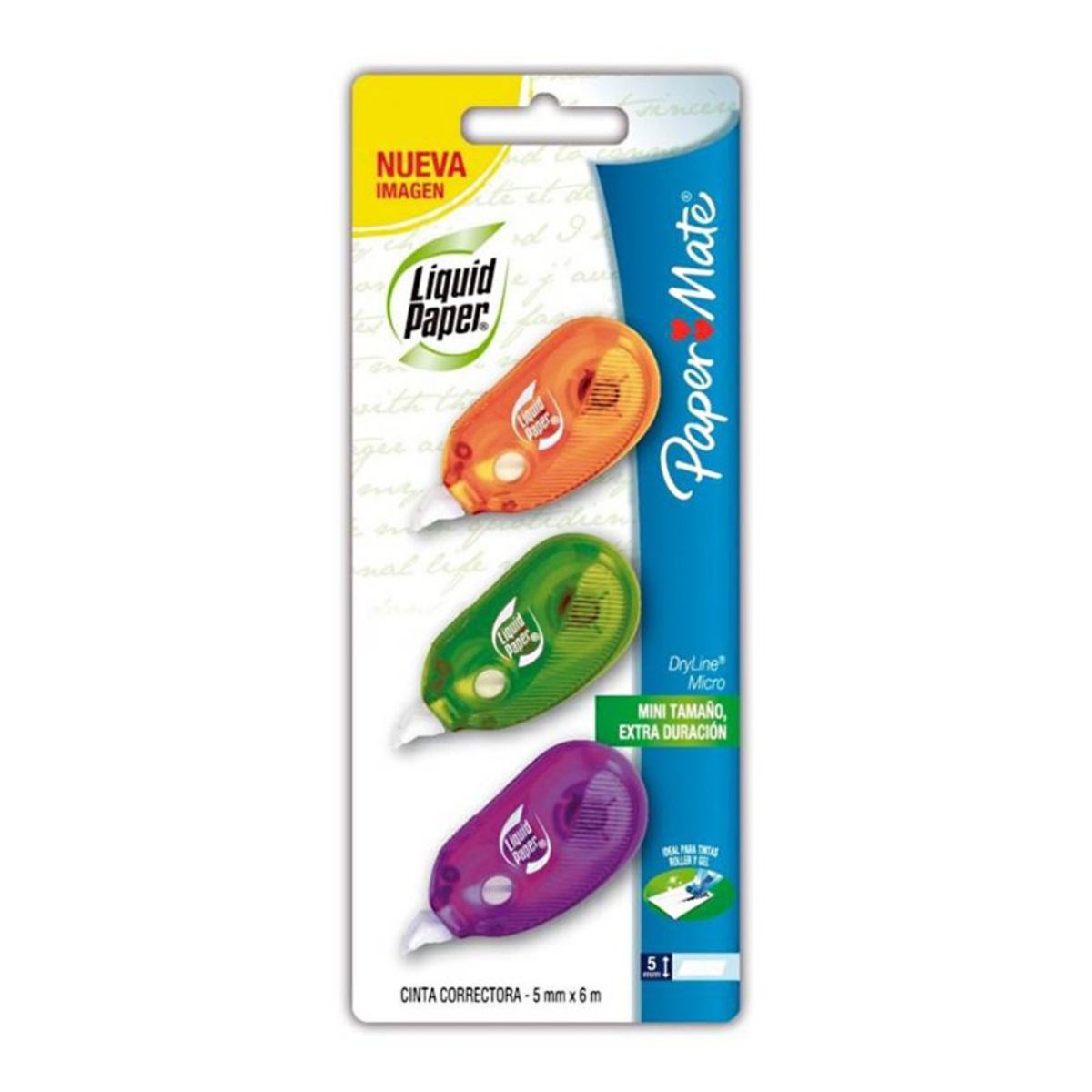 PAPER MATE - CORRECTOR CINTA DRY LINE MINI TJX3  PAPER MATE