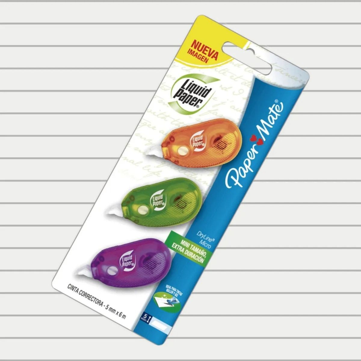 PAPER MATE - CORRECTOR CINTA DRY LINE MINI TJX3  PAPER MATE
