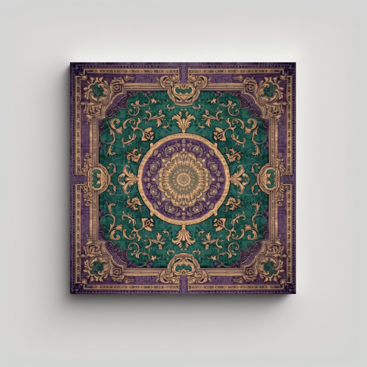 GENERICO - Cuadro Tema Temática Detallada De Patrón De 100x100 Cm