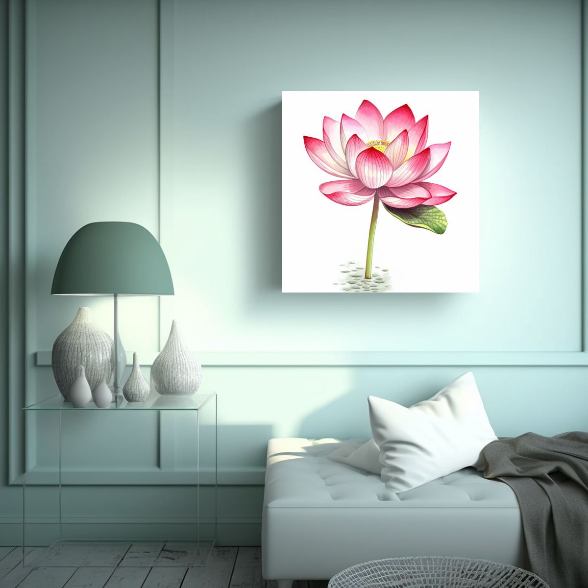 GENERICO - Lienzo Moderno Equilibrio Imagen De Arte 100x100 Cm