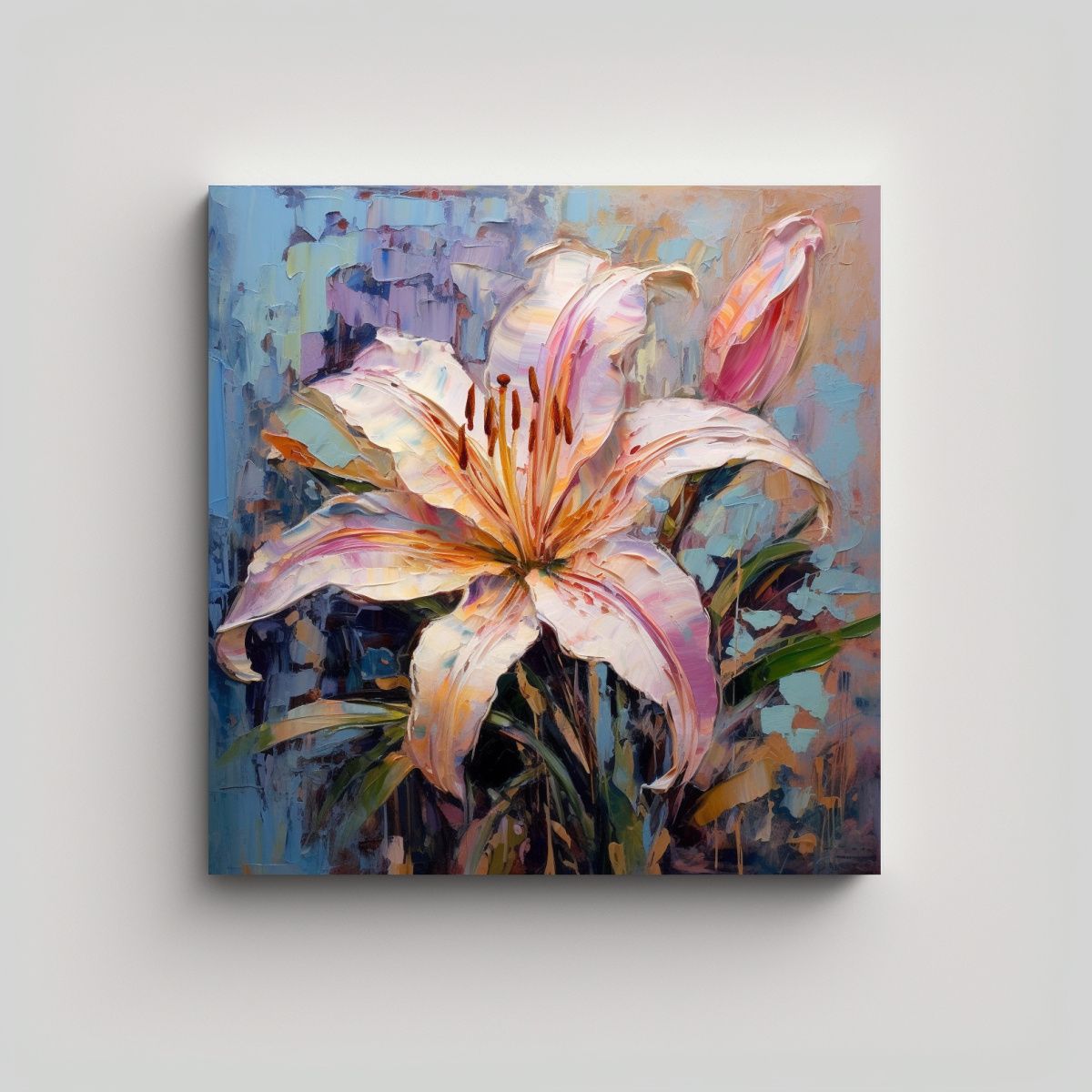 GENERICO - Lienzo Vintage Fantasía Lily Estilo Erin Hanson 100x100 Cm