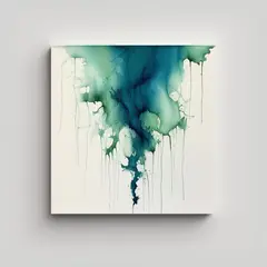 GENERICO - Pintura Moderna Estilo Minimalista Arte Fluido 100x100 Cm