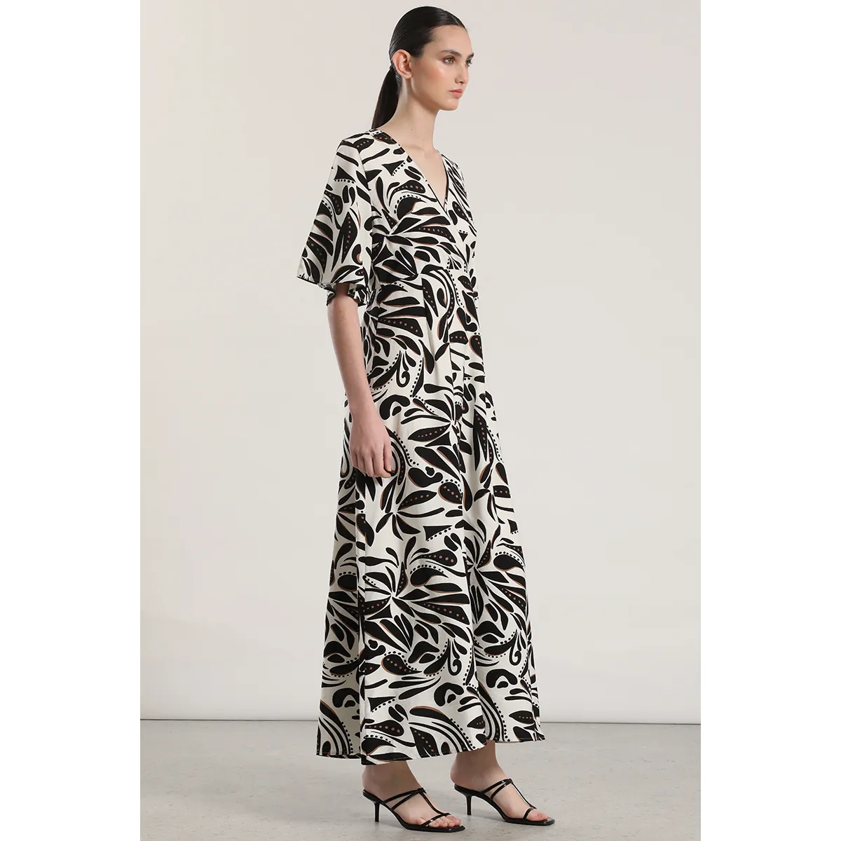 LIOLA - Vestido maxi Liola mujer negro