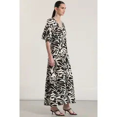 LIOLA - Vestido maxi mujer negro