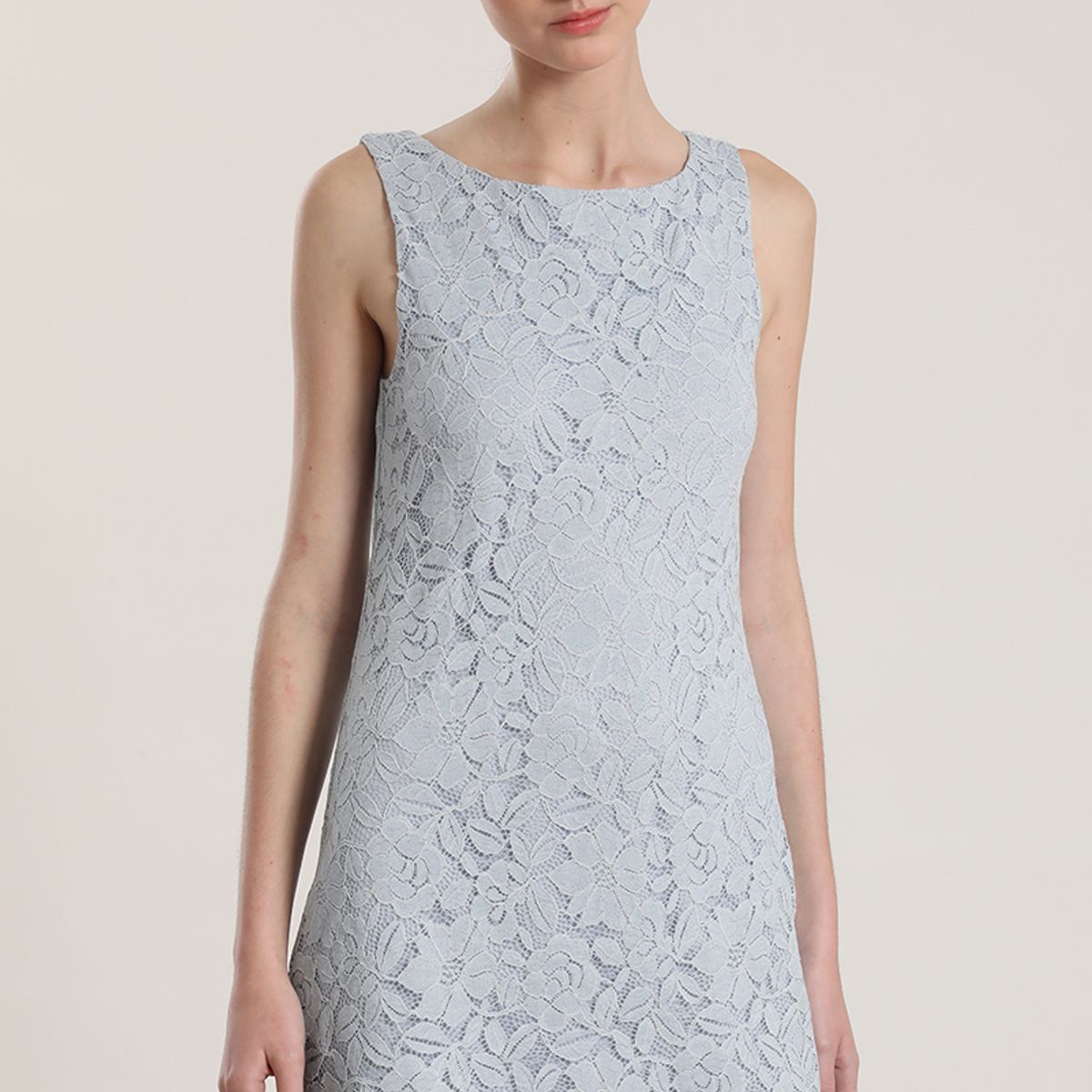 LIOLA - Vestido encaje Liola mujer celeste