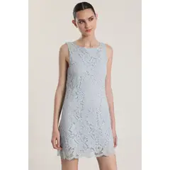 LIOLA - Vestido encaje mujer celeste