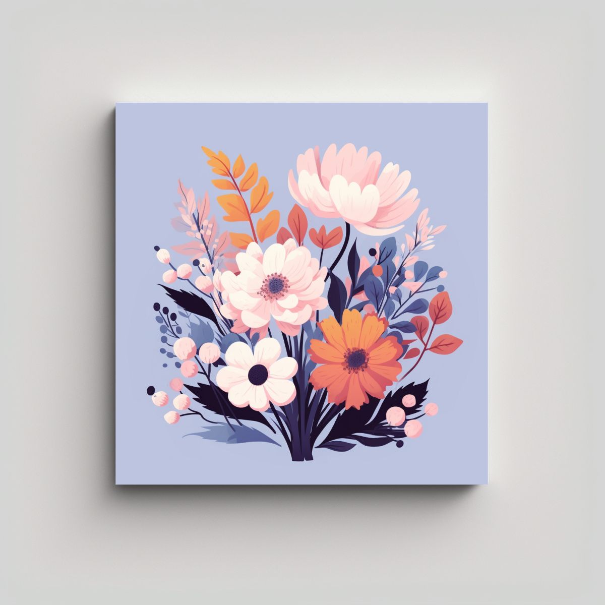 GENERICO - Abstracción Época Tela En Bastidor Con 100x100 Cm