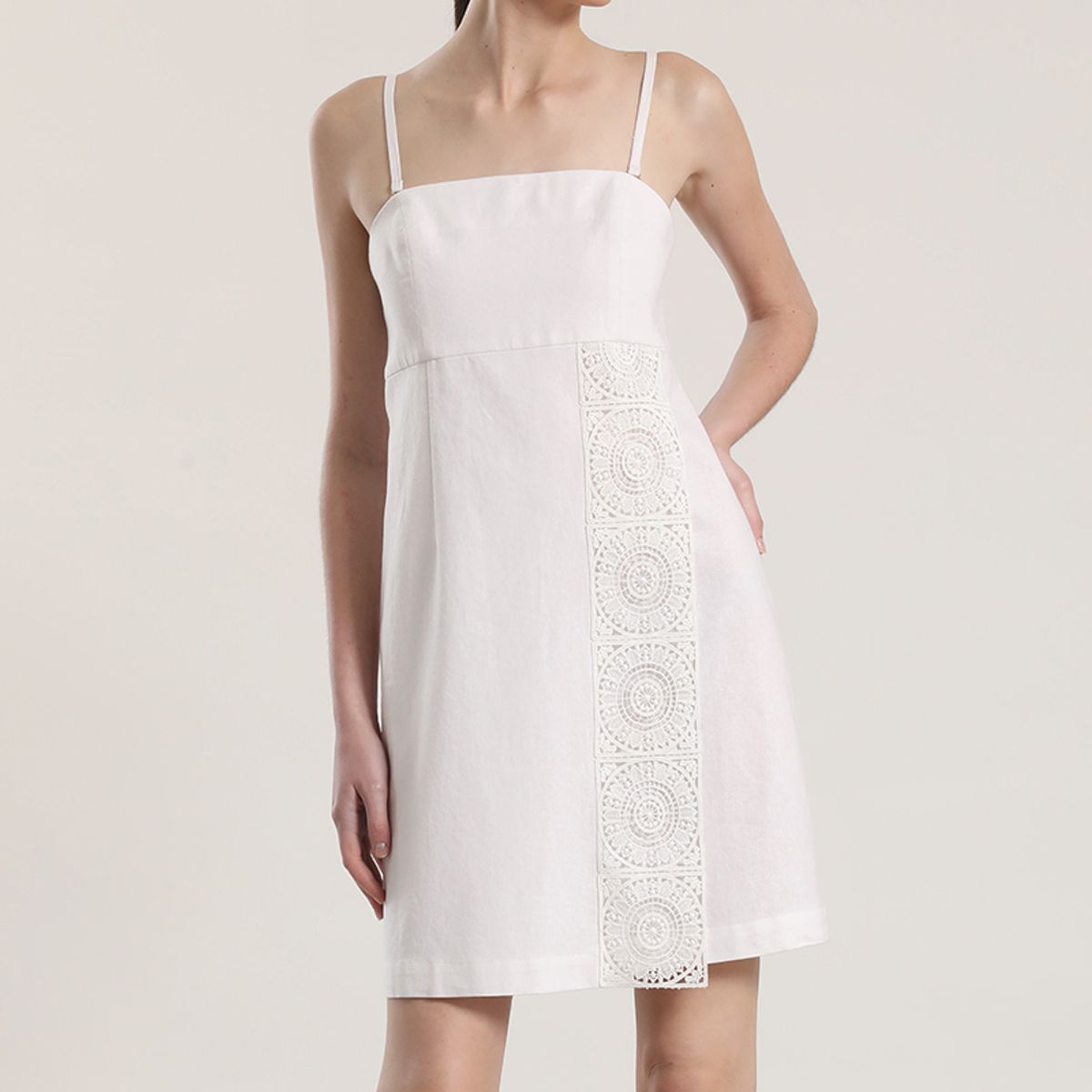 LIOLA - Vestido lino Liola mujer crudo