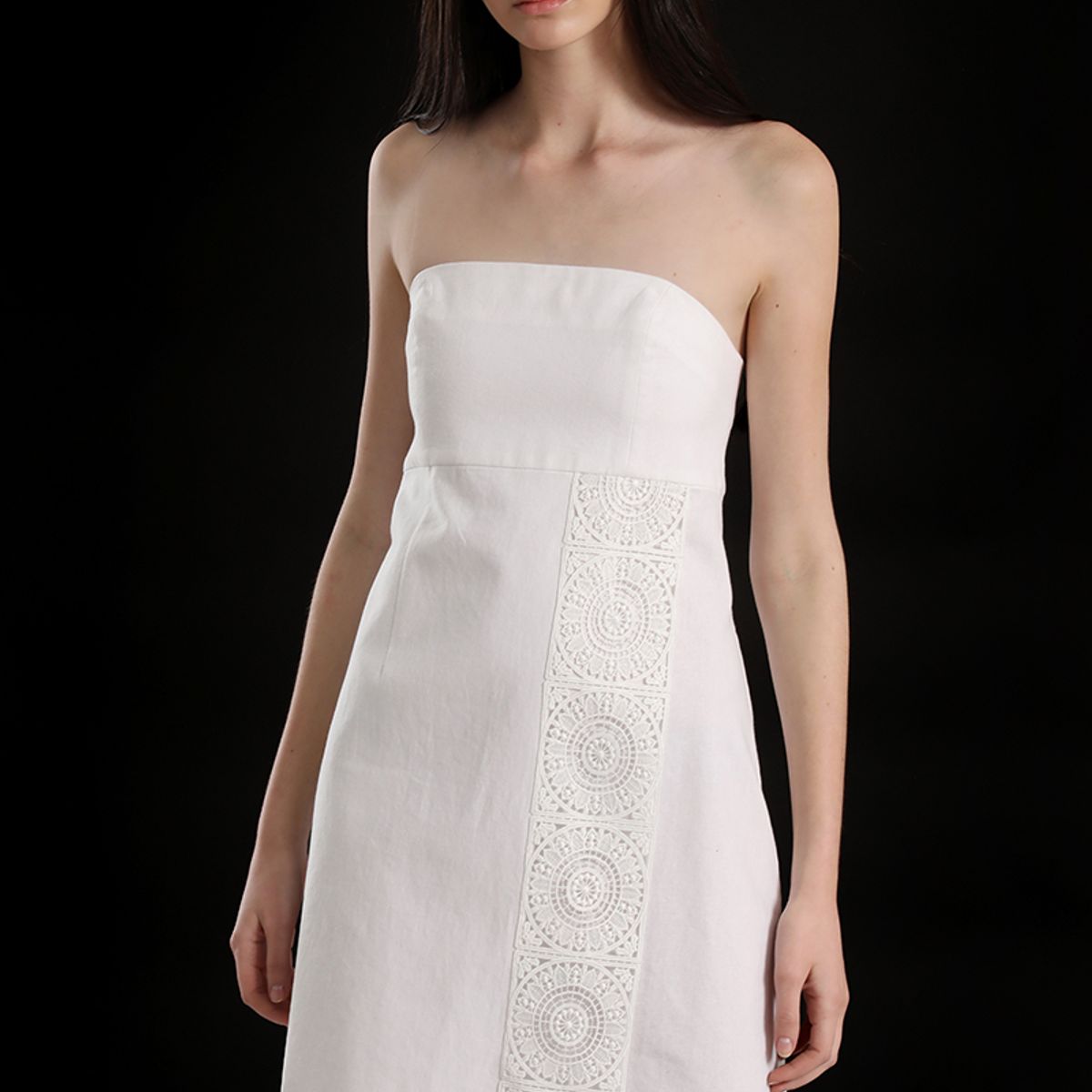 LIOLA - Vestido lino Liola mujer crudo