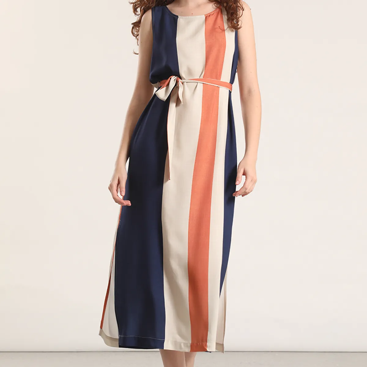 LIOLA - Vestido midi estampado Liola mujer azul