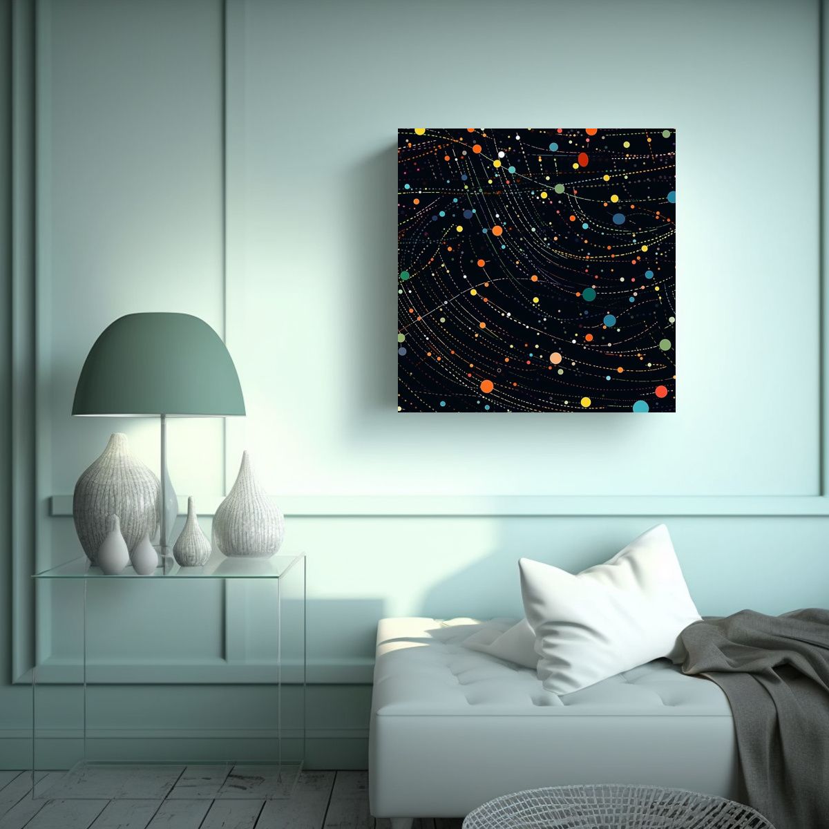 GENERICO - Dibujos Simetría Data Constelaciones Para 100x100 Cm