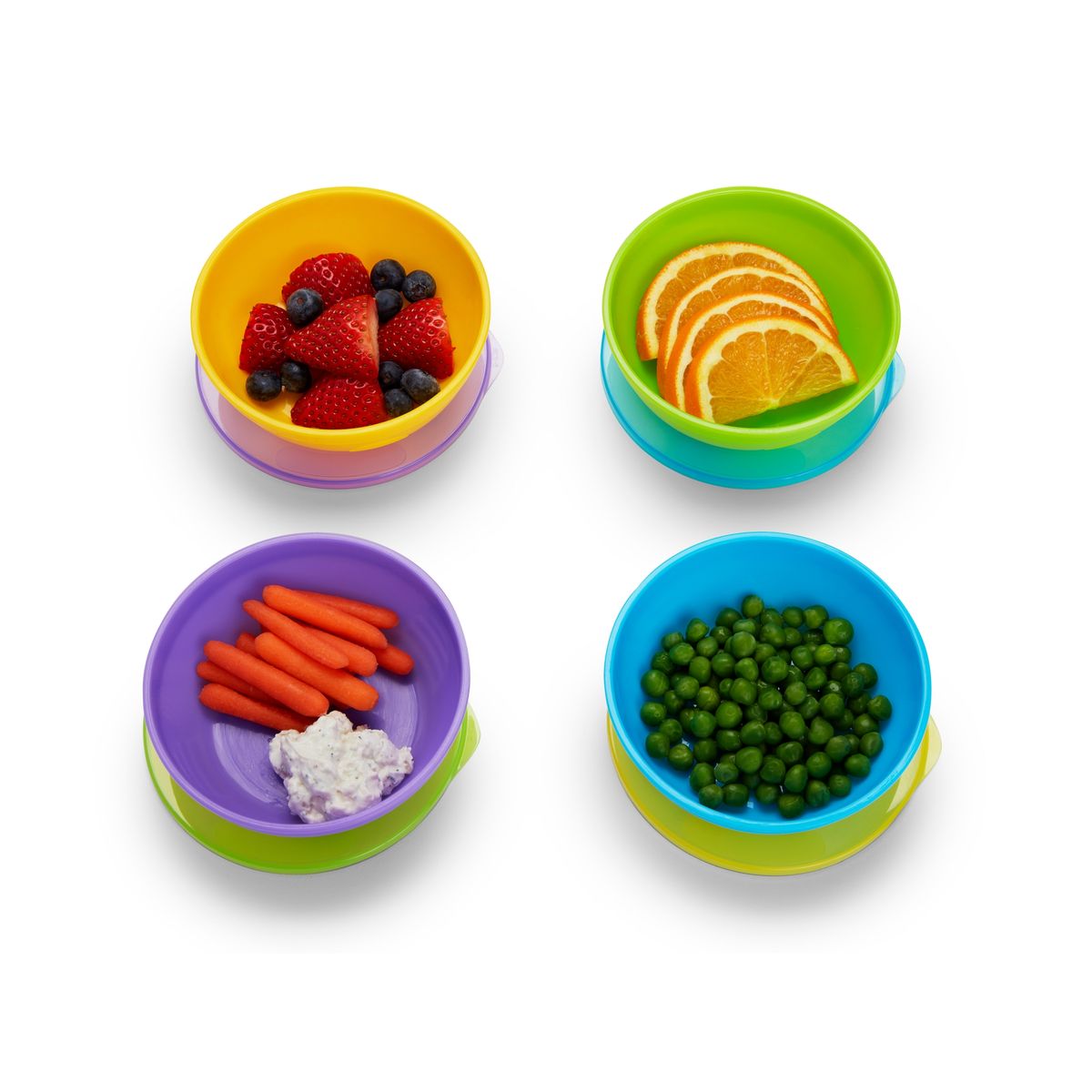 MUNCHKIN - Pack 4 Bowls Love Multicolor Munchkin