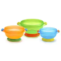 MUNCHKIN - Set De 3 Bowls Con Antideslizante
