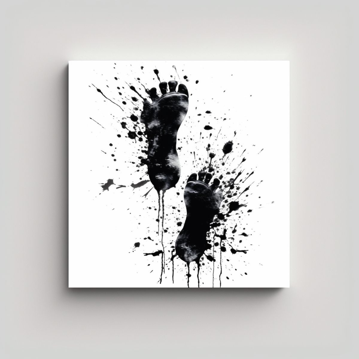 GENERICO - Pinturas Decorativas Forma Calma Con Huellas De 100x100 Cm