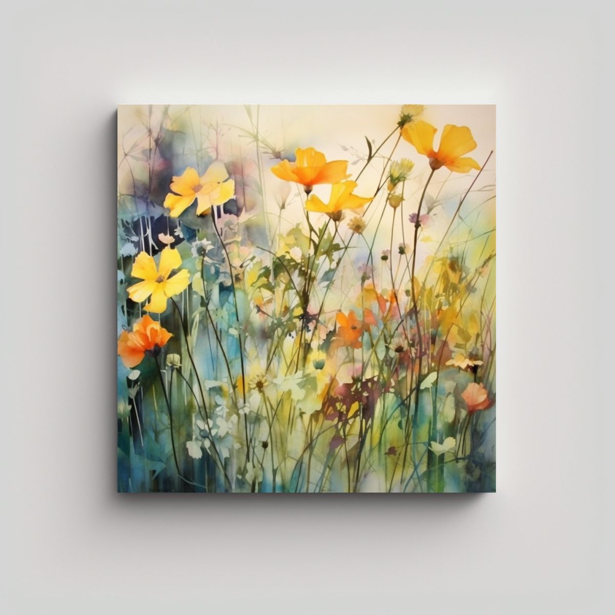 GENERICO - Cuadros Decorativos Arte Abstracto Movimiento 100x100 Cm