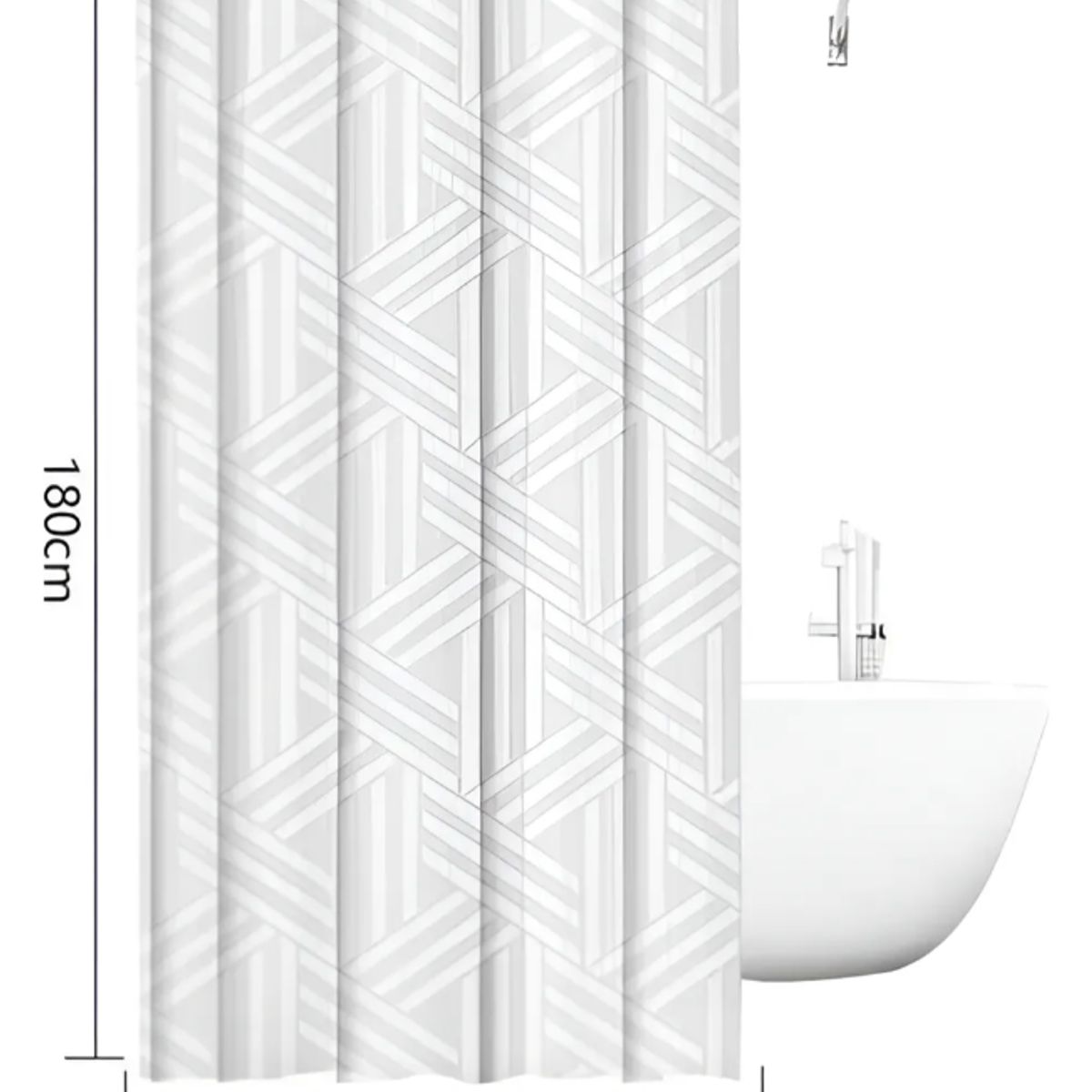 GENERICO - Cortina De Baño 180X180Cm