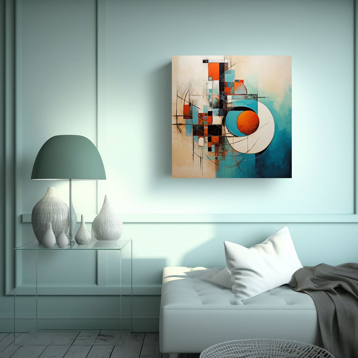 GENERICO - Arte De Pared Abstracto Moderno 100x100 Cm