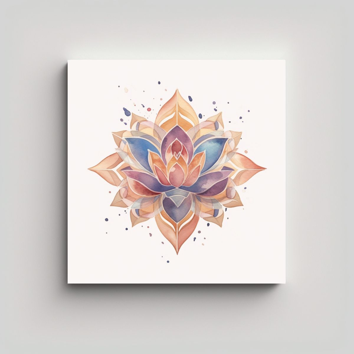 GENERICO - Logo Floral Geométrico Misterio Y Arte Moderno 100x100 Cm