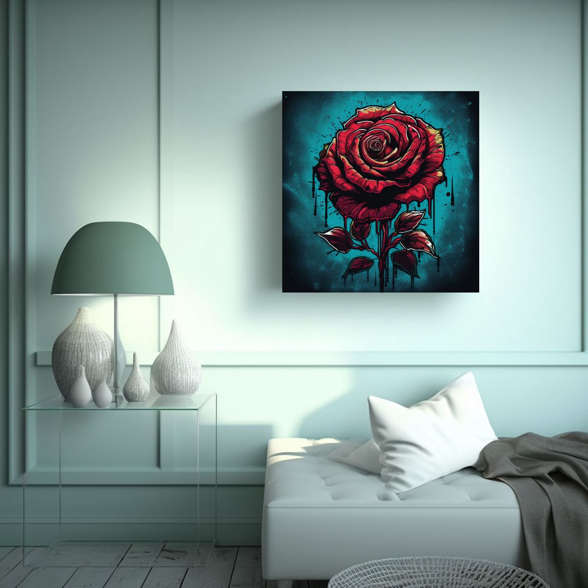 GENERICO - Composición Vaporpunk De Belleza Natural Con 100x100 Cm