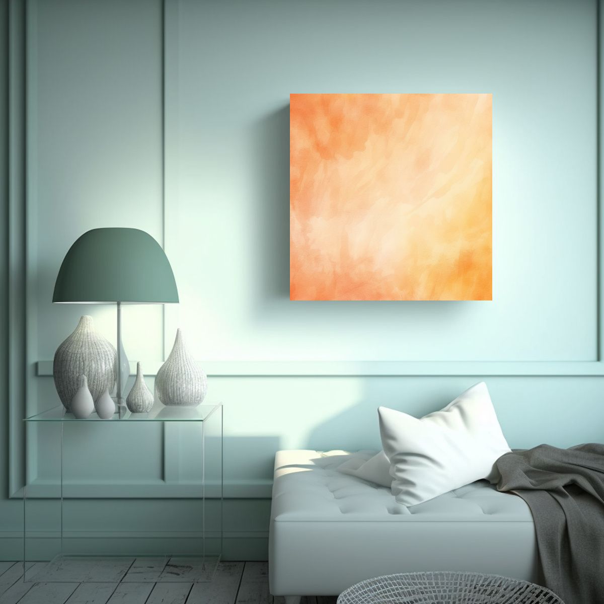 GENERICO - Composición Finas Líneas Para Comedor En Estilo 100x100 Cm