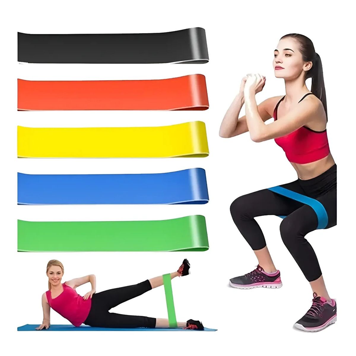 GENERICO - Kit Bandas De Resistencia Set Banda Elasticas Ejercicio