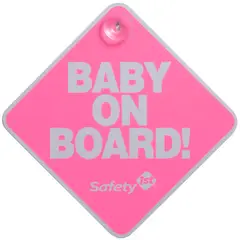 SAFETY 1ST - Letrero Baby On Board Rosado