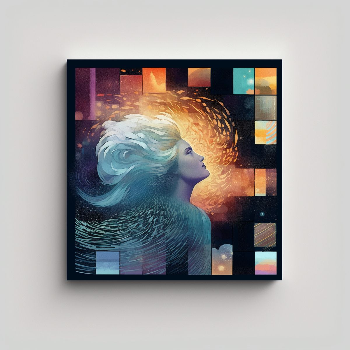 GENERICO - Arte Generativo Para Decorar Comedor 100x100 Cm